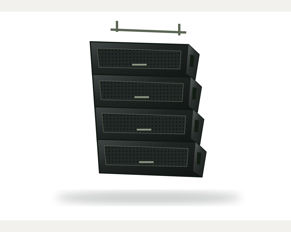 Illustration of touring line array package — not actual inventory